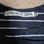 Michael Stars  Navy and White Striped Tank Top One Size Photo 2