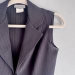 Vintage Y2K Breakin’ Loose Black Single Button Long Line Sleeveless Vest Sz 5/6 Photo 3
