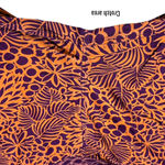 Sundance  Orange Purple Floral Abstract Print Pull on Pants Coastal Lagenlook M Photo 6