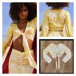 RECC Paris Gabi Top in Lemon Yellow & Cream Size undefined Photo 1