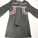 Esley  Embroidered Knit Sweater Dress M Photo 8
