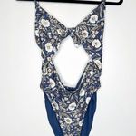 Veronica Beard New  Aniston One Piece Swimsuit Women's Blue Size L Photo 0