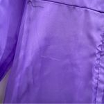 Vintage Union Made Dress Purple Frilly Ruffle Long Sleeve Maxi Dress‎ Sz 12 / 6 Photo 5