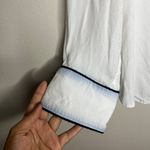 McGuire Denim McGuire Women's White Button-Down Shirt Size L Long Sleeve Contrast Piping Casua Photo 4