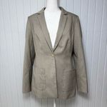 Calvin Klein Notch collar Women's Light Tan Blazer Size 10PL Photo 12