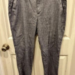 Banana Republic  Size 12‎ Blue Career Business Linen Blend Avery Pants Photo 0