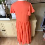 OLIPHANT V Neck‎ Maxi Tiered Dress Size small In Orange Photo 5