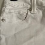 American Eagle White Denim Midi Shorts Photo 5