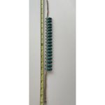 Women's Blue Water Drop Charm Beaded Gold Chain Pendant Necklace Sz 21” Photo 4