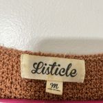 Listicle Womens Burnt Orange Wide Sweater Crew Neck Long Sleeve Size M EUC Photo 5