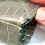 Liz Claiborne Metallic Croc Embossed Faux Leather Mini Bag with Chain Strap Photo 10