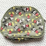 Disney Mickey Mouse Green Lightweight Nylon All Over Print Shoulder Bag & Pouch Photo 11