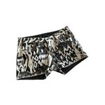 BLEULAB Reversible Printed Waxed Denim Shorts Sz 30 Black Photo 3