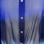 INC International Concepts Blue Hombre Field Tie Dye button up shirt Size Small Photo 2