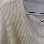 Akemi + Kin ANTHROPOLOGIE Side Knot Waffle Knit Blouse Size S Photo 7