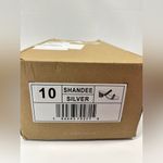 Journee Collection NWT- Womens Shandee Block Heel Pumps Size: 10 Color: Silver Photo 6