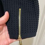 Calvin Klein Black Waffle Gold Zipper Jacket XL Photo 2