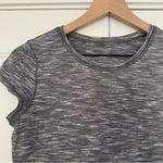 Lululemon Another Mile Short Sleeve gray white training lightweight stretch crew Photo 3