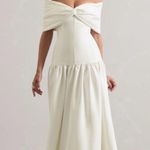 Club L London Marguerite White Twisted Bardot Drop Photo 3