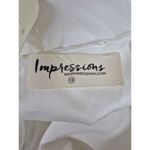 Impressions  white Embroidered Maxi dress Sz 1X Wedding Summer Beach Travel NWT Photo 6