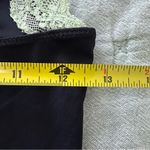 LIONESS Revolve  Black and Green Lace Trim Camisole Small Photo 4