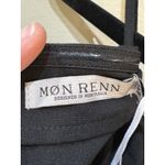 Mon Renn Winslow Midi Dress Linen Strapless Black Minimalistic Women Size‎ M/10 Size M Photo 5