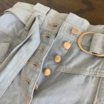 Mink Pink Belted Jean Shorts Photo 1