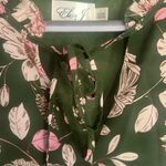 Eliza J Tiered Floral Ruffle Dress - Size 6 Hunter Green Photo 6