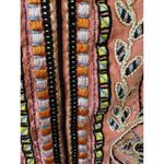 Anthropologie Akemi + Kin Peach Embroidered Bohemian Crew Neck Sweatshirt S Photo 7