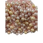 Carolee Antique Vintage Pink Ivory Pearl Kiss Lock Shabby Chic Cross Body Purse Photo 7