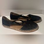 Reaction Kenneth Cole  ‘Luna’ Black Glitter Espadrilles Sandals Shoes Size 9‎ Photo 9