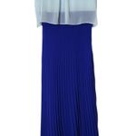 Sangria Sleeveless Blue Maxi Dress with Pleated Skirt Size 6 NWT Photo 0