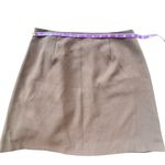 Abercrombie & Fitch  Chocolate Brown Menswear Inspired Mini Skirt Asymmetrical Sm Photo 3