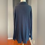 Sundry  Cotton Gauze DARK GRAY  Button-Up Beach Vacation Shirt Cover Up Photo 3