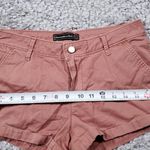 Abercrombie & Fitch Abercrombie Low Rise Y2K Style Chino Shorts Pink Stretch Shortie Size 25 Photo 12