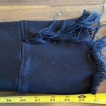 Reformation  Black High Rise Distressed Raw Hem Crop Jagger Jeans 24 Puckered Photo 12