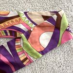 The Limited Vintage  Funky Groovy Colorful Pattern Silk Scarf Statement Belt Photo 3
