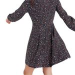 Madewell Balsam Tie-Neck Dress in Starry Night Photo 3