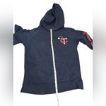PINK - Victoria's Secret Victorias Secret PINK‎ Minnesota Twins MLB pullover hoodie navy blue size M Photo 9
