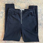 Garage High Rise EUC Black Wash Jeggings with Zipper Detail Photo 0