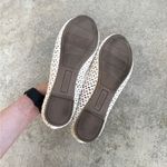 Anthropologie  Seychelles Ivory White Open Weave Flats Size 7.5 Memory Foam Shoes Photo 7