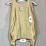 Belle De Jour Women’s Beaded Trim Cutout Shoulder Sweater Cream Size Large NWT Photo 4