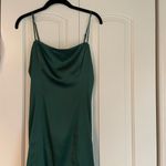 Aritzia Satin Shimmer Green Mini Dress Photo 1