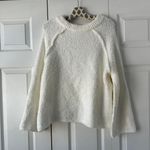 Free People White Sweater BFF Cocoon Solid Crew Photo 4