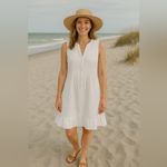 HATCH Sleeveless White Button Midi Dress Clean Girl Coquette Garden Beach Resort Size undefined Photo 1