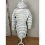 Calvin Klein  Sorona Aura Long Puffer Coat White and Black Size Large Photo 2