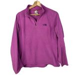 The North Face  Purple Quarter Zip Pullover Fleece Sweatshirt M Photo 0