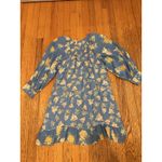 Free People Dress Womens XS Floral Boho Mini Tassel Lace-Up Pockets OB1666374 Photo 12