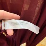 Eloquii  Deep Red Long Sleeve Top Photo 4