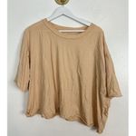 Free People Inspire Tee in Pink Sand Size X-Large Photo 4